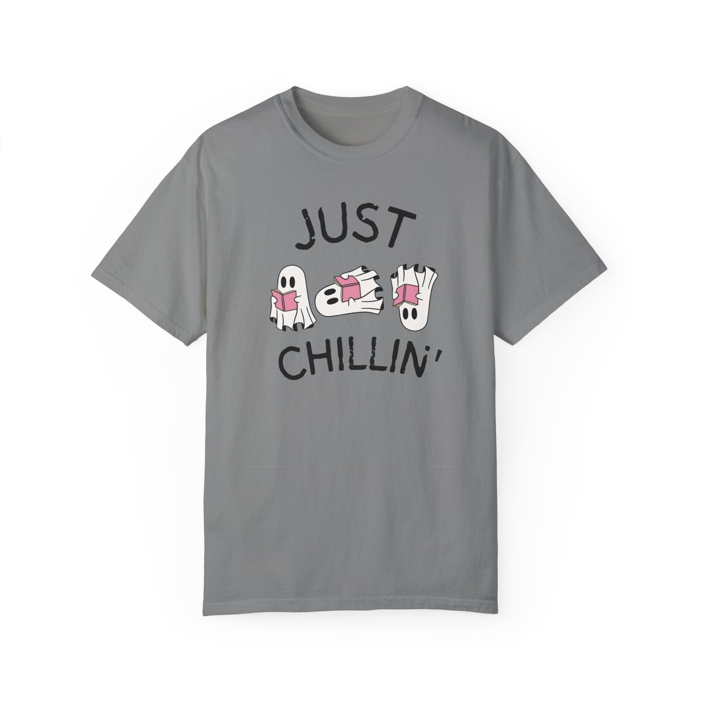 Just Chillin Book Lover ghost T-shirt