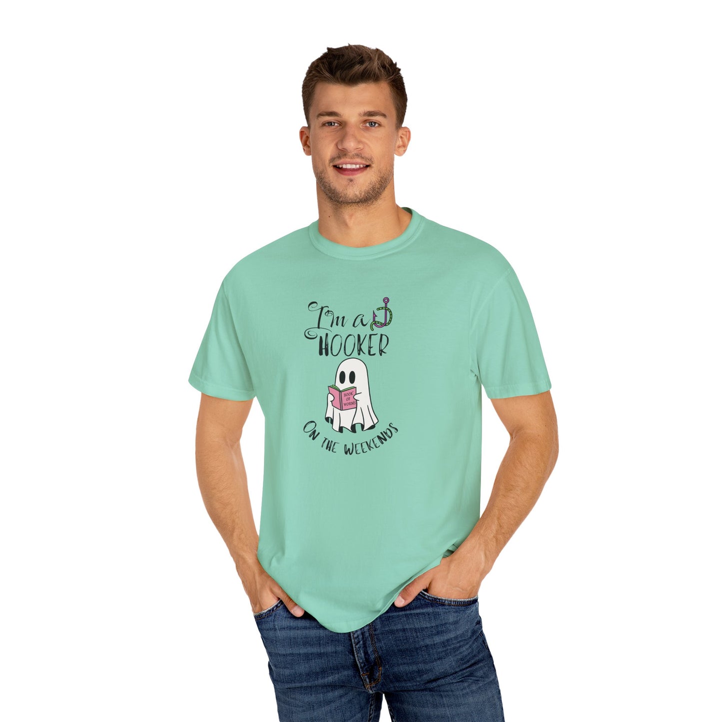 Just Chillin Book Lover ghost T-shirt