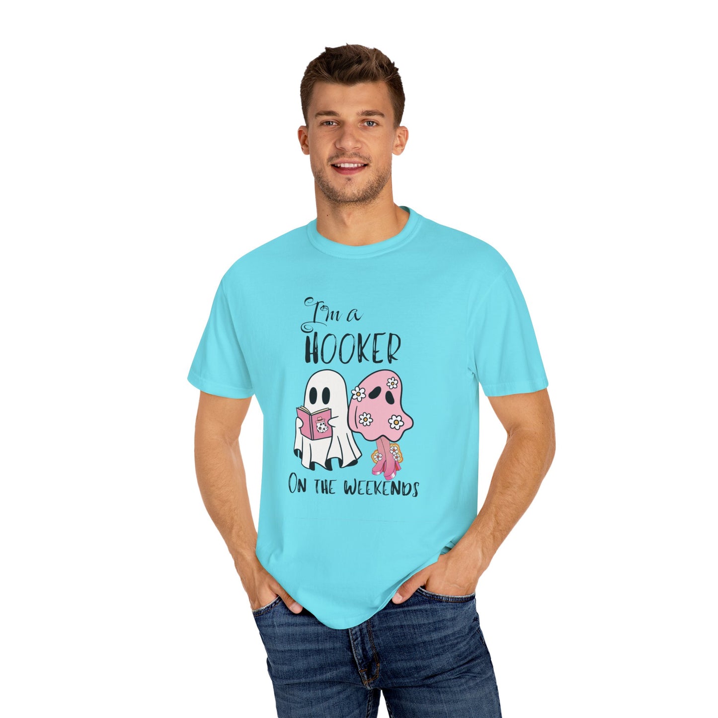 I love Girly Book Lover ghost T-shirt