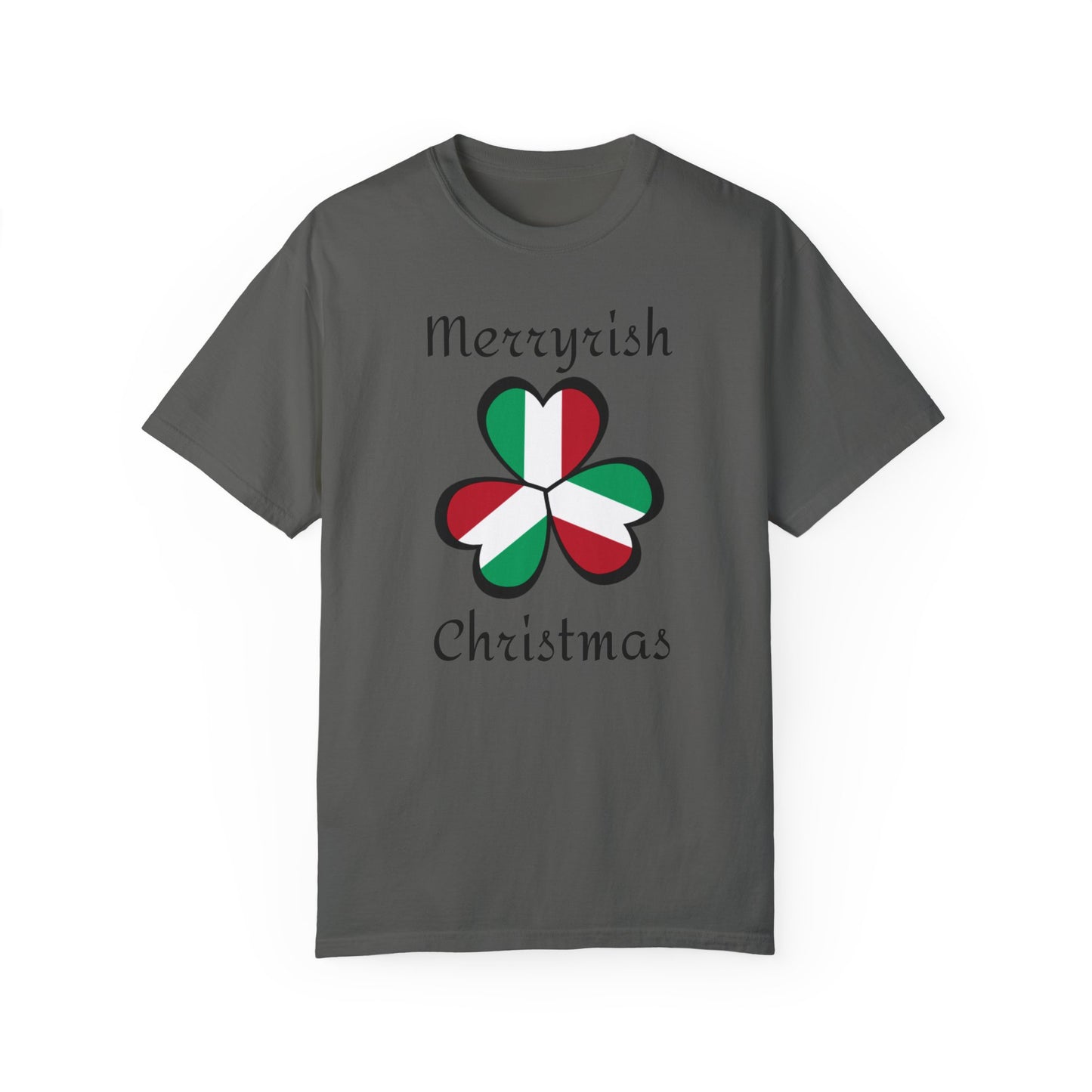 Merryirish Christmas, Unisex Garment-Dyed T-shirt