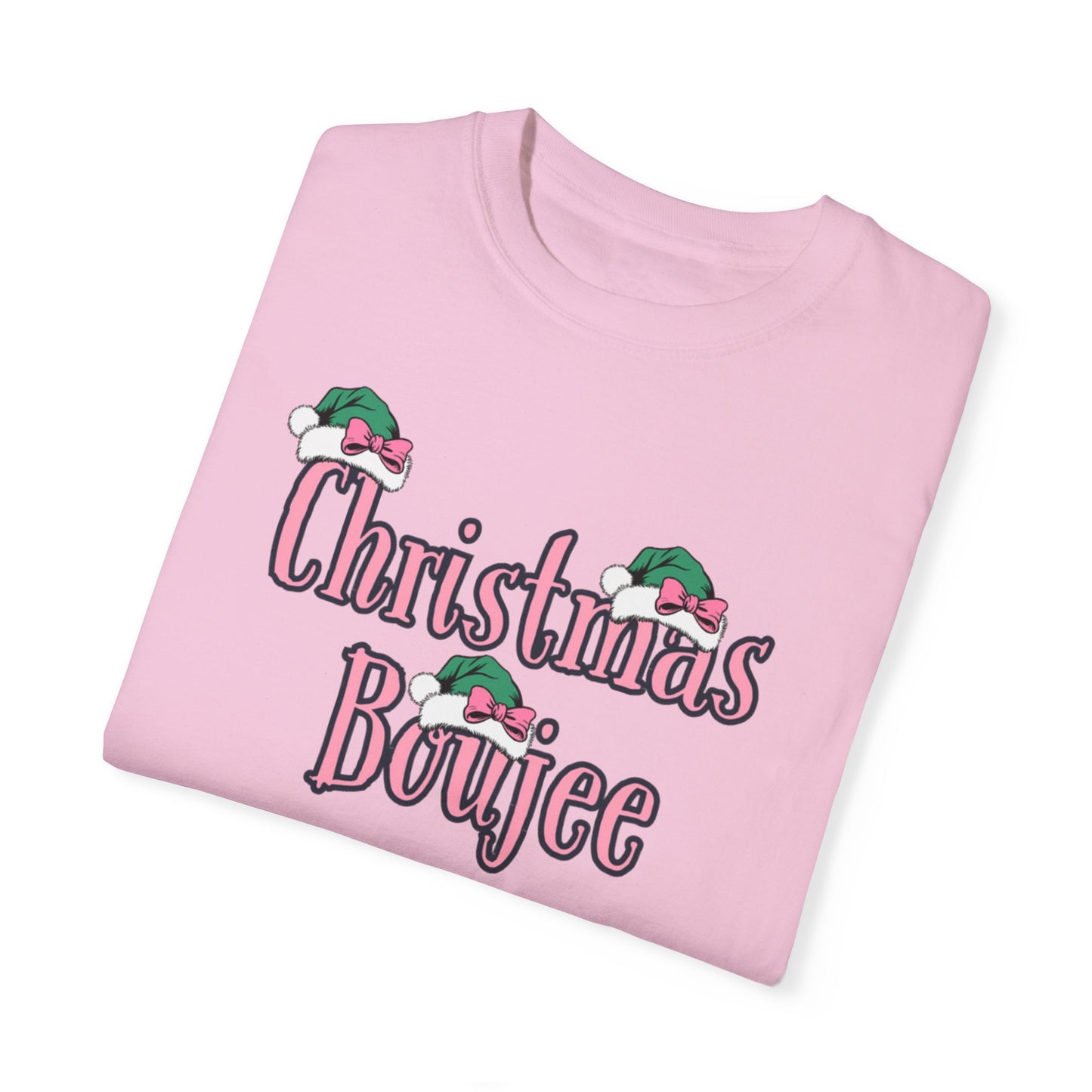 Copy of Christmas Boujee Momma T-shirt, Mom Boujee gift, Christmas Boujee shirt, Unisex Garment-Dyed T-shirt
