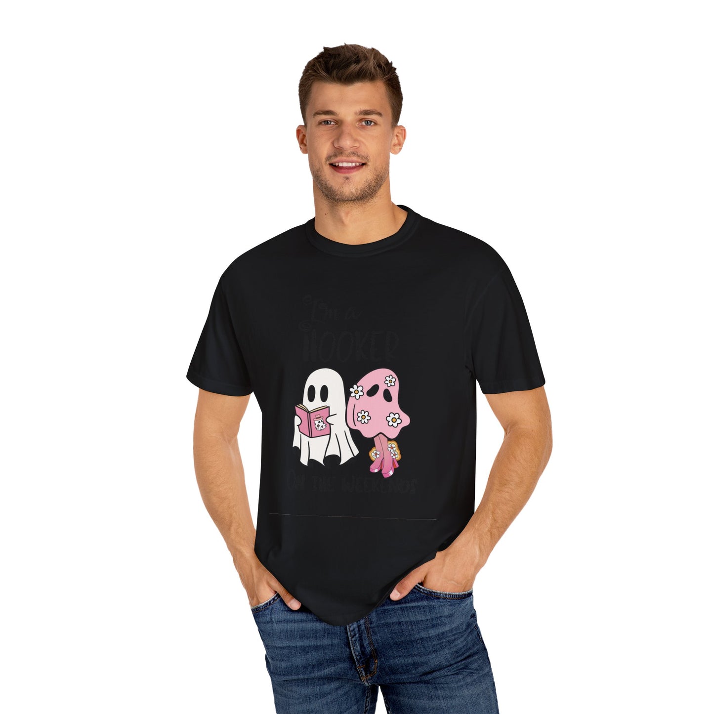 I love Girly Book Lover ghost T-shirt