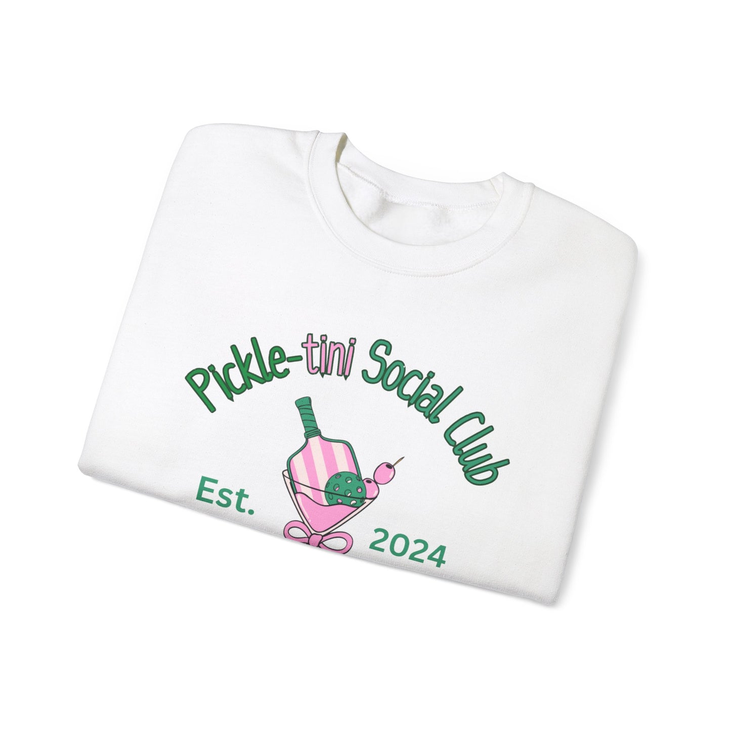 Pickletini Social Club gift, Pink Pickleball Sweatshirt, Unisex Heavy Blend™ Crewneck Sweatshirt, Pickleball lover