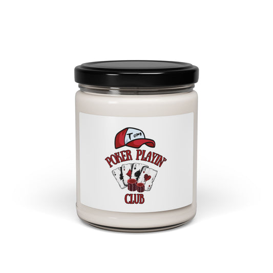 Poker Playing Club Scented Soy Candle, 9oz