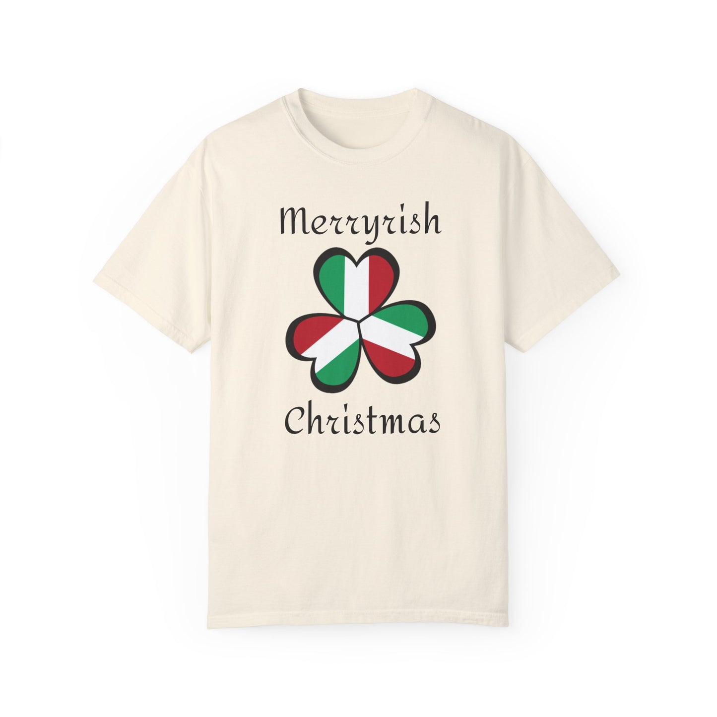 Merryirish Christmas, Unisex Garment-Dyed T-shirt