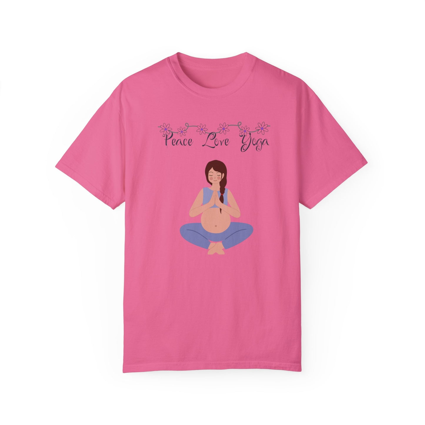 Peace Love and Pregnant Yoga Collection T- Shirt