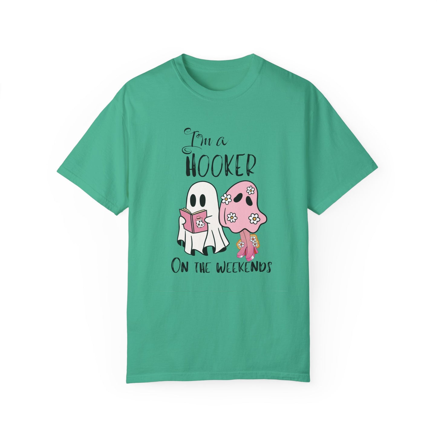 I love Girly Book Lover ghost T-shirt