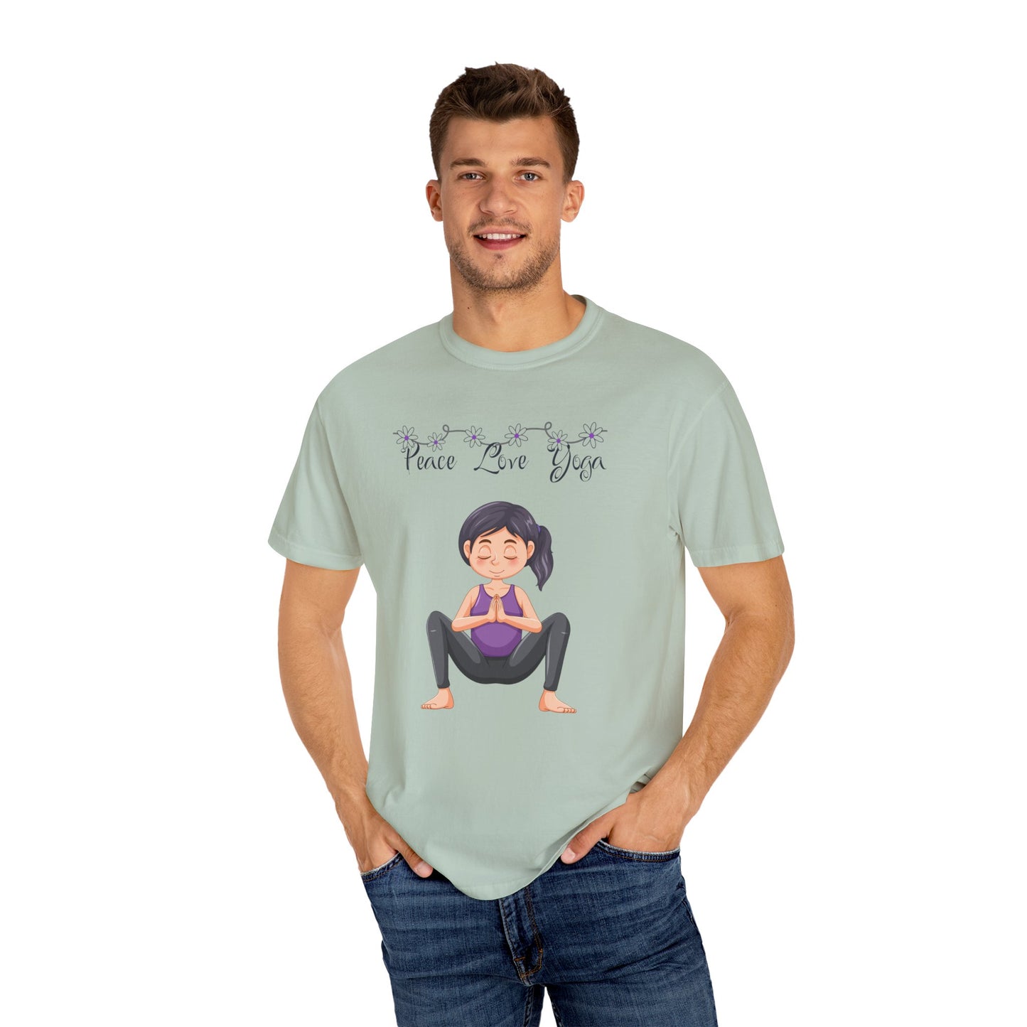 Peace Love and Pregnant Yoga Collection T- Shirt