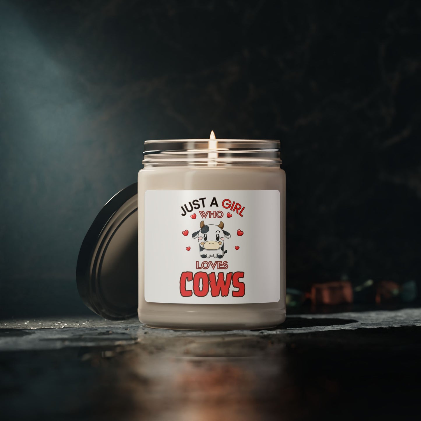 Just a Girl who loves Cows, Soy Candle, 9oz
