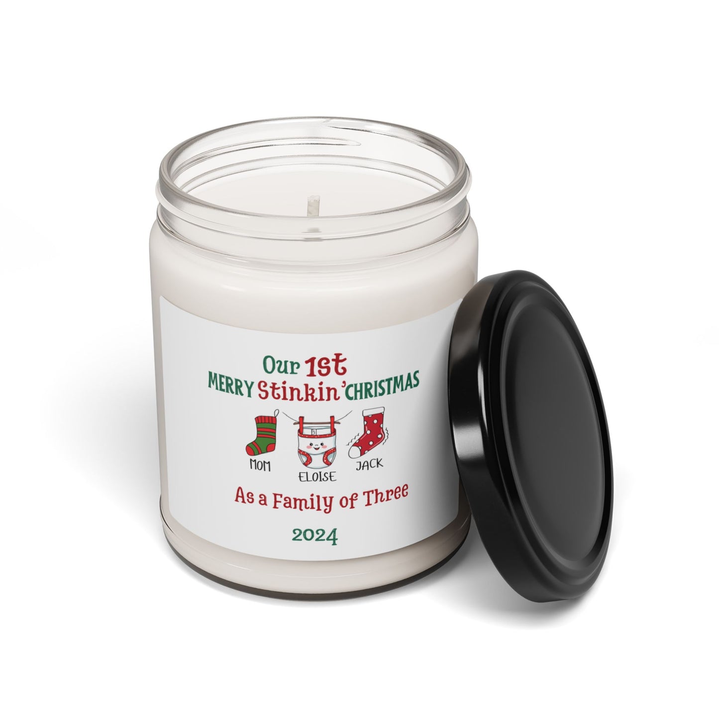 Merry Stinkin Christmas Scented Soy Candle, 9oz