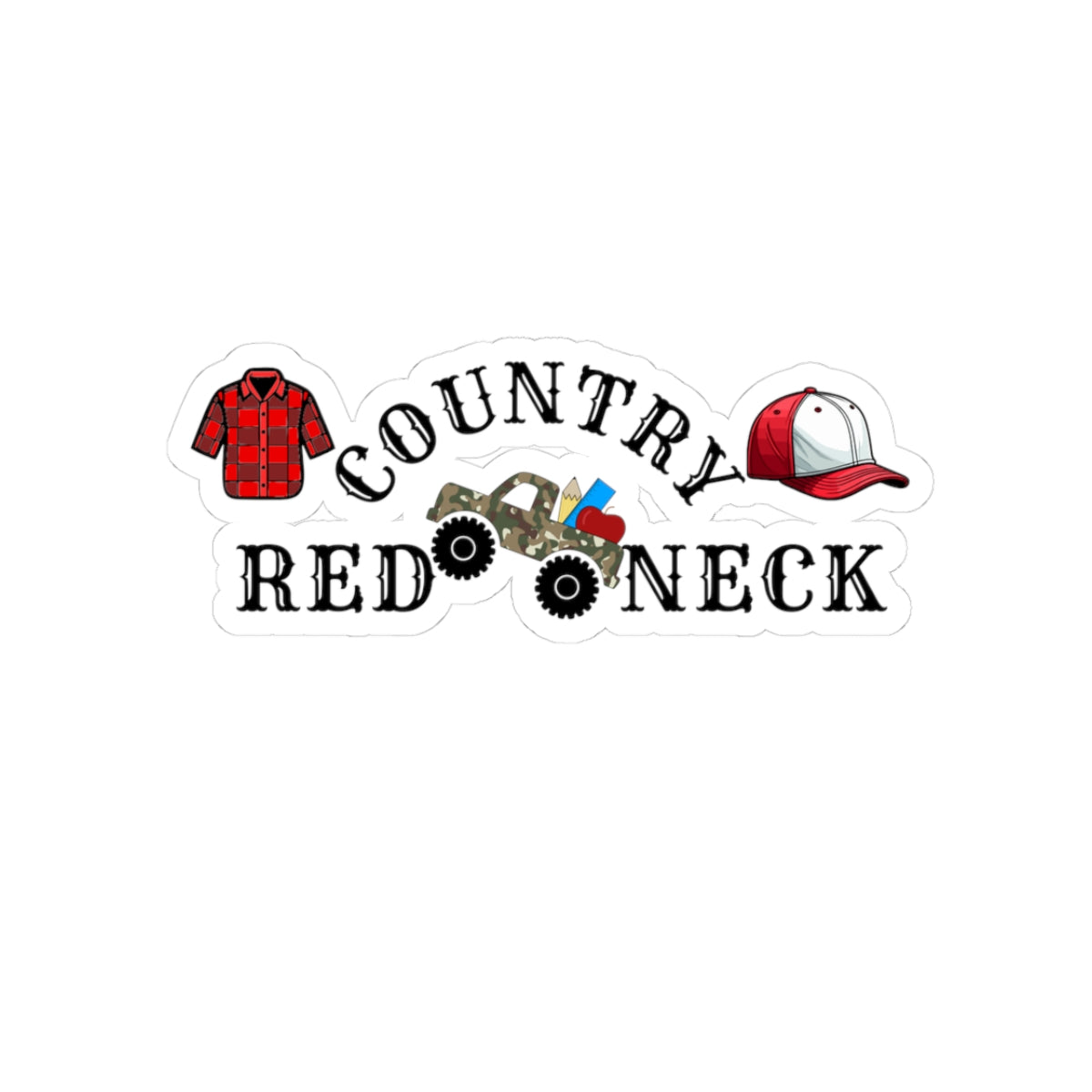 Country Boujee, Kiss-Cut Stickers