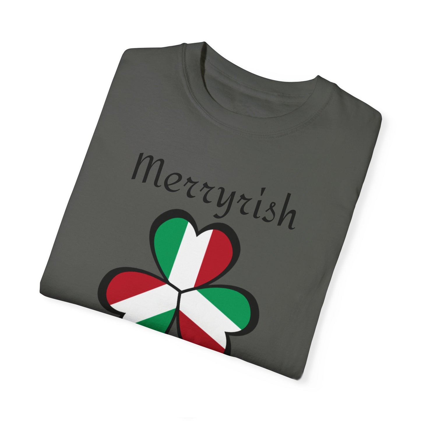 Merryirish Christmas, Unisex Garment-Dyed T-shirt