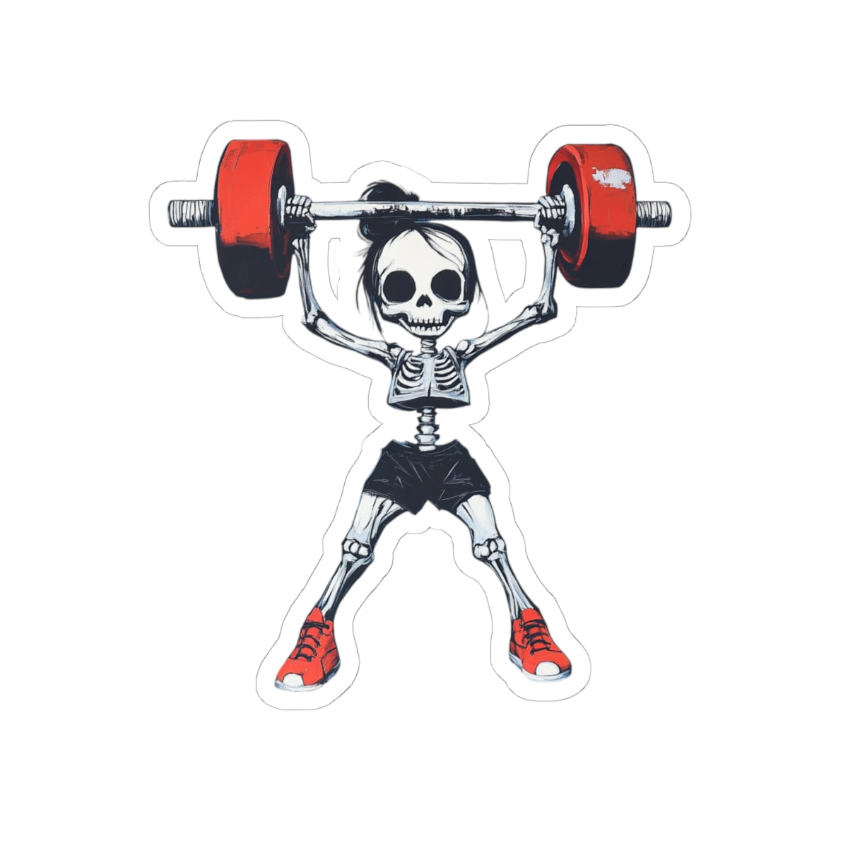 Skelly Weight Vibes, Kiss-Cut Stickers
