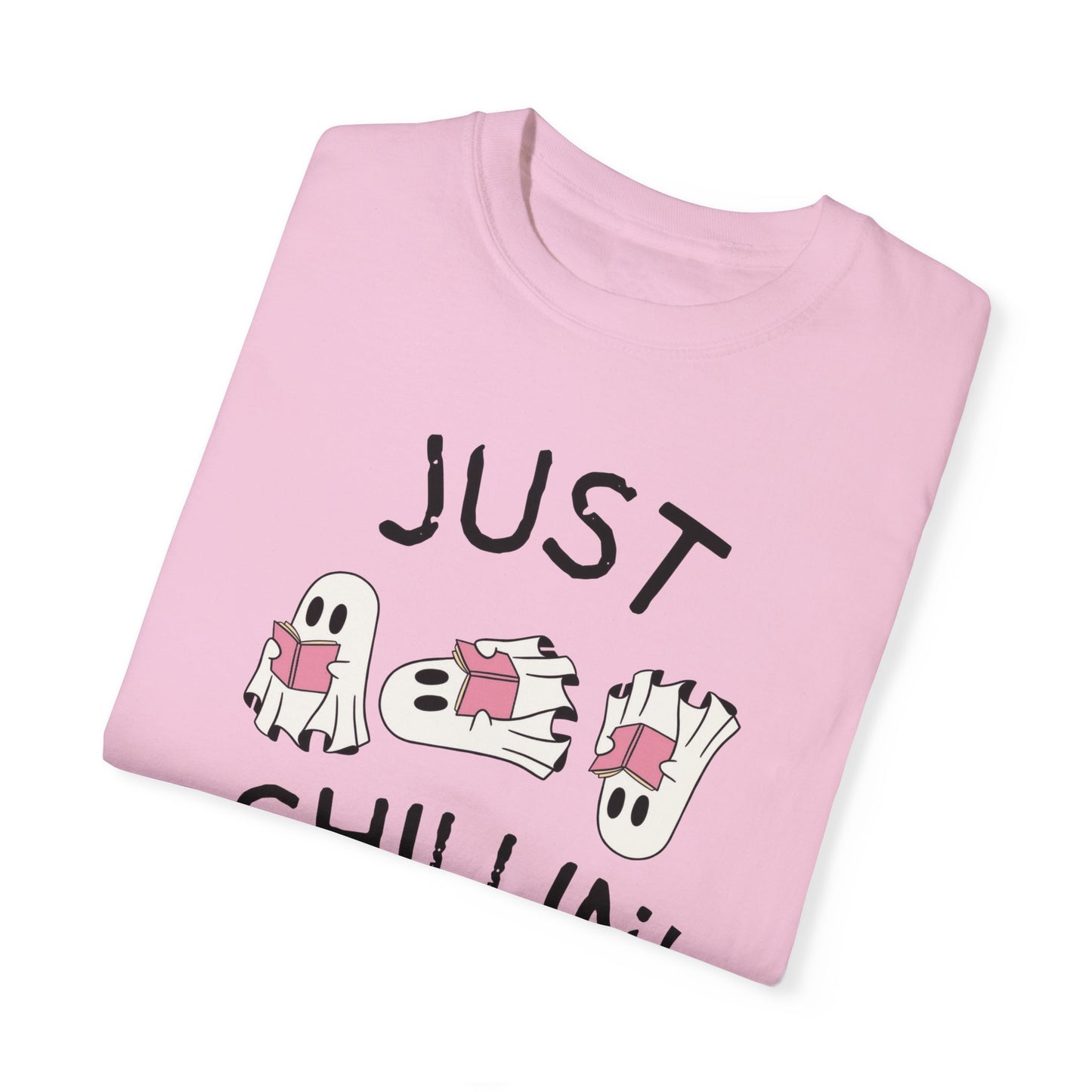 Just Chillin Book Lover ghost T-shirt