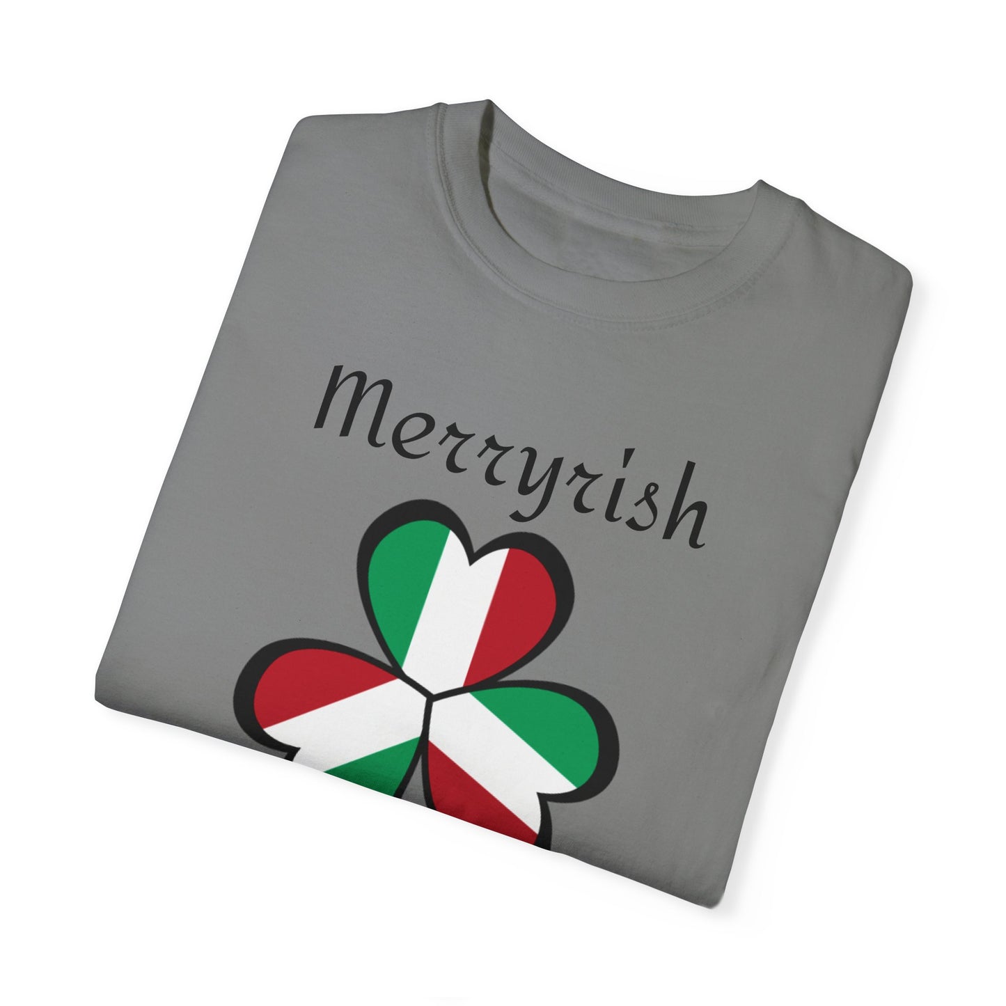 Merryirish Christmas, Unisex Garment-Dyed T-shirt
