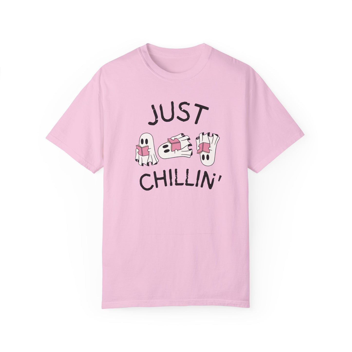 Just Chillin Book Lover ghost T-shirt