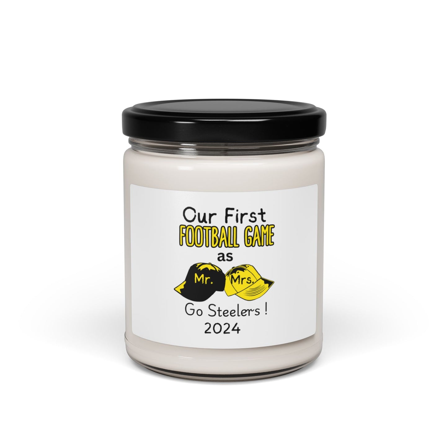 Our 1st Steeler Game as Mr. and Mrs. Scented Soy Candle, 9oz