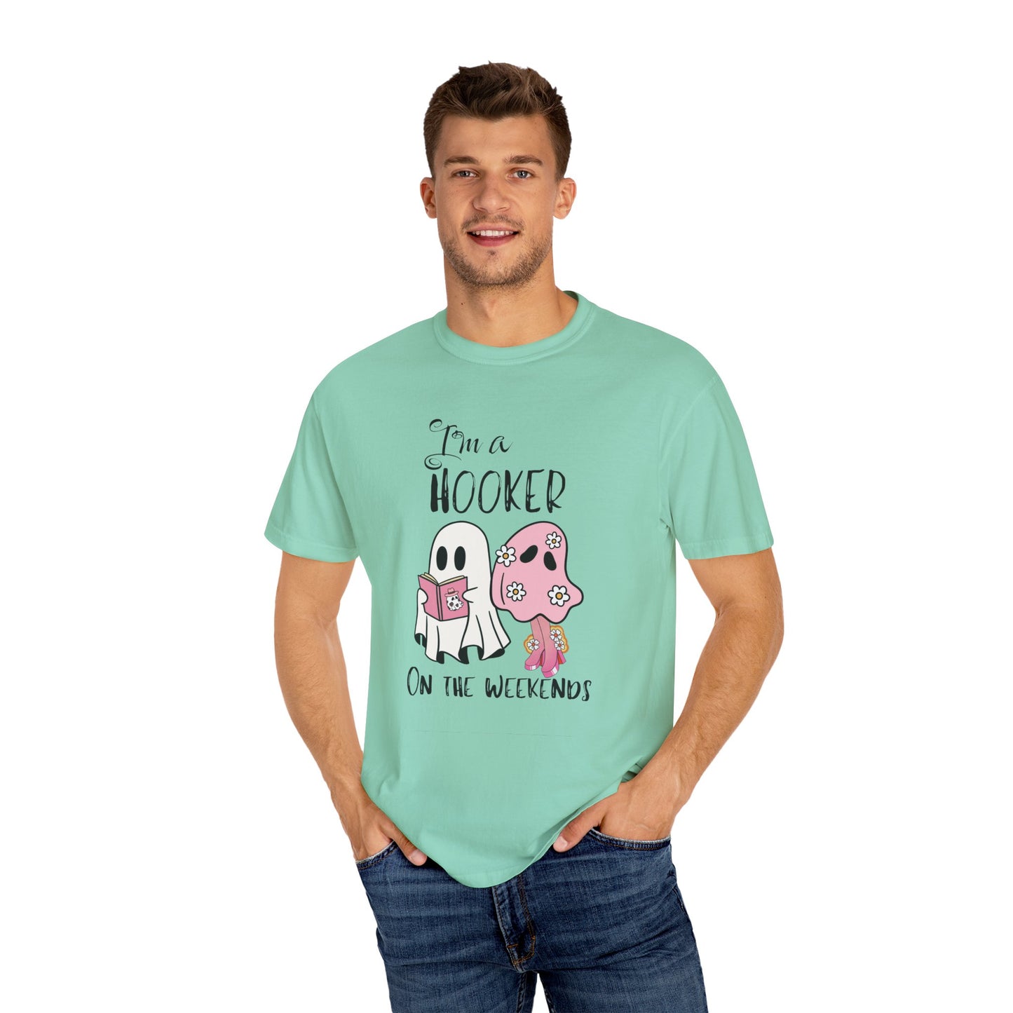 I love Girly Book Lover ghost T-shirt