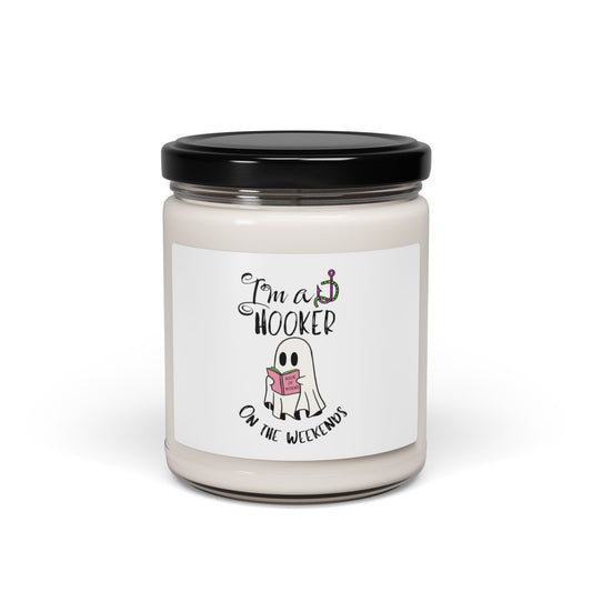 Hooker on Weekends Book Lover Scented Soy Candle, 9oz