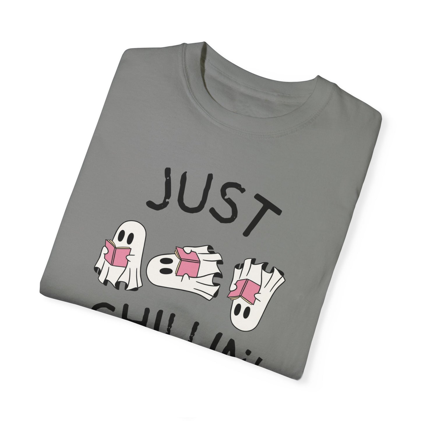 Just Chillin Book Lover ghost T-shirt