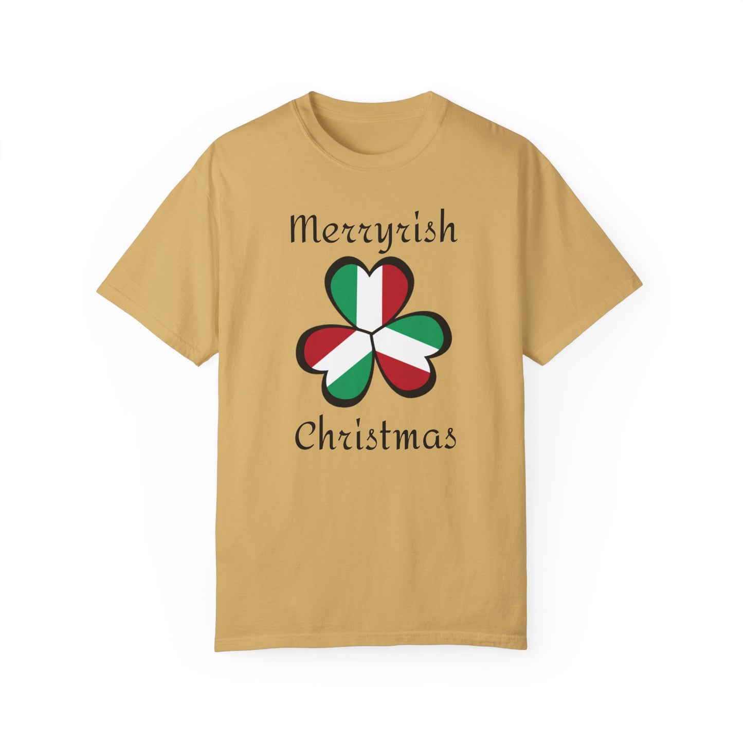 Merryirish Christmas, Unisex Garment-Dyed T-shirt