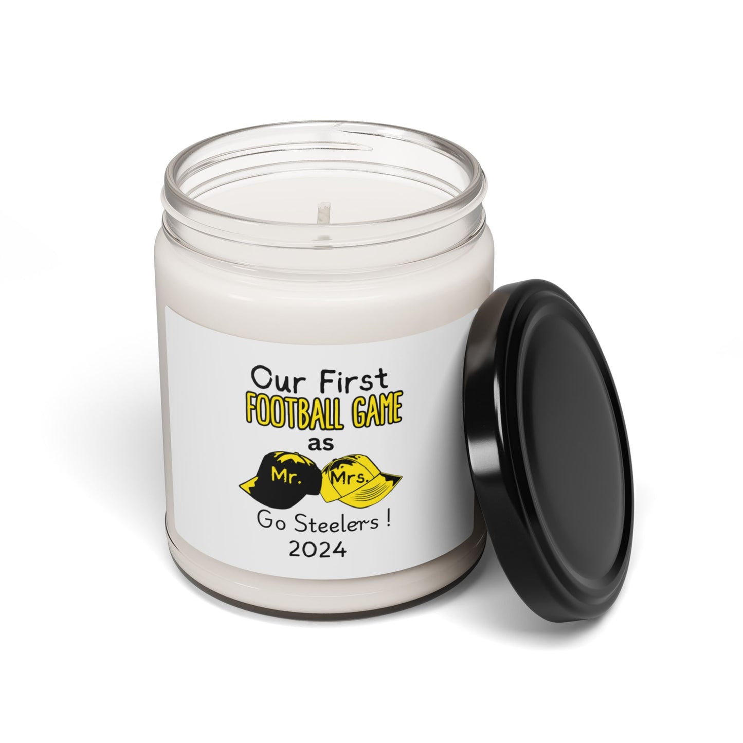 Our 1st Steeler Game as Mr. and Mrs. Scented Soy Candle, 9oz