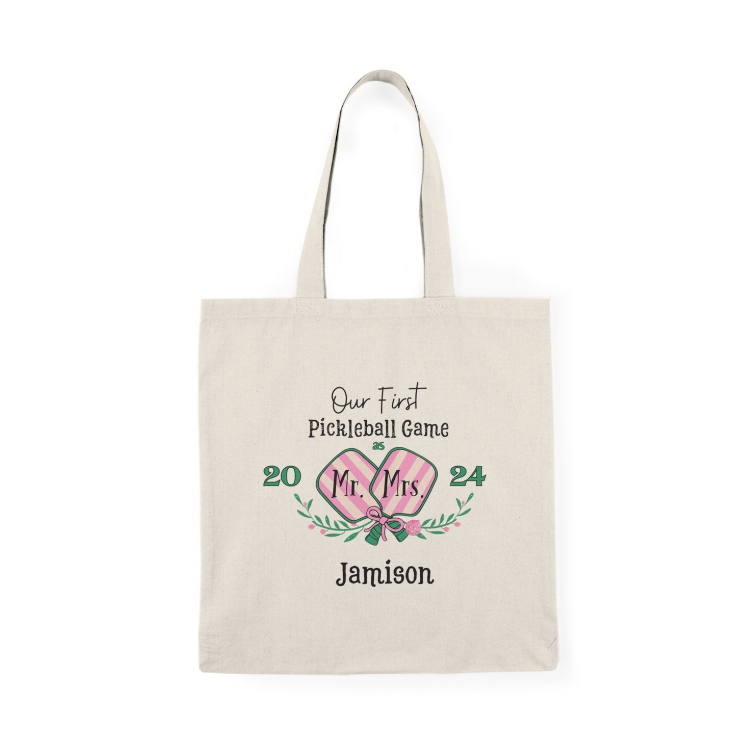 Pickleball 1st Anniversary Gift Natural Tote Bag